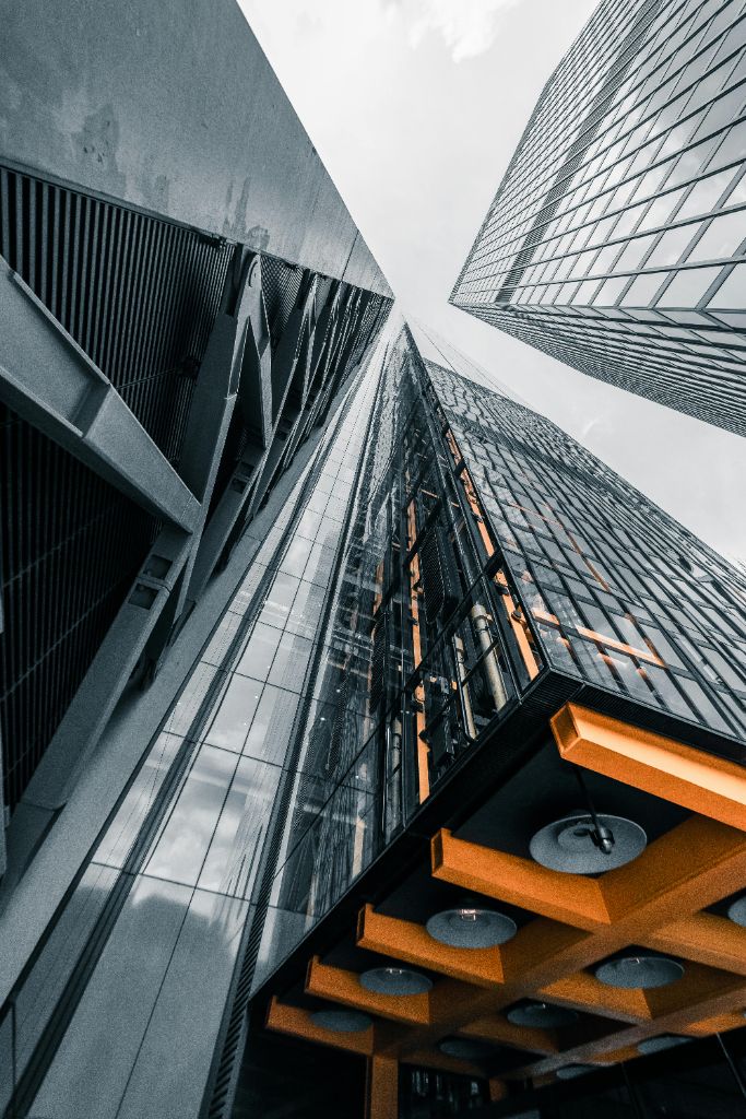 Skyscrapers from below